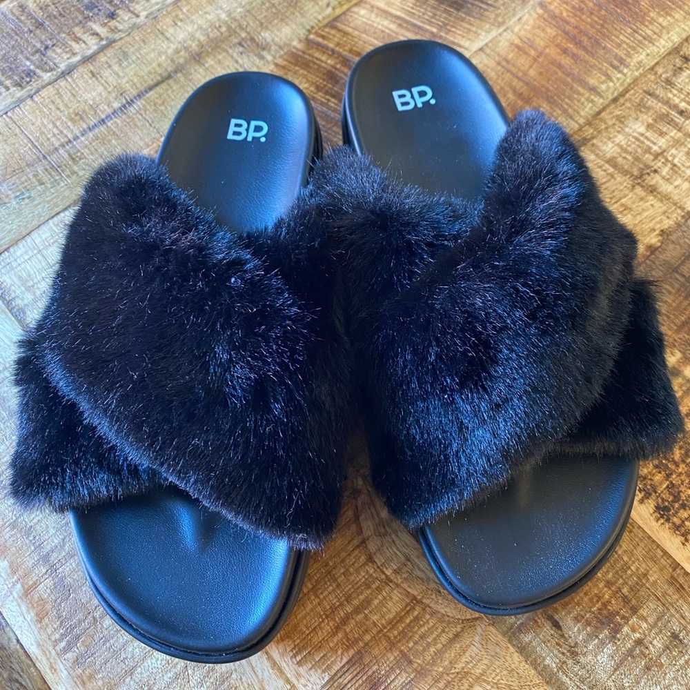 Platform Fuzzy BP Slippers